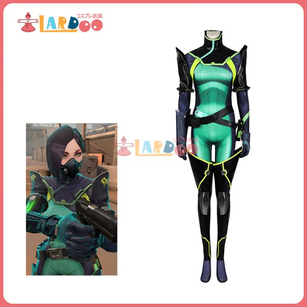 画像1: ヴァロラント VALORANT ヴァイパー-Viper コスチューム コスプレ衣装 (1)