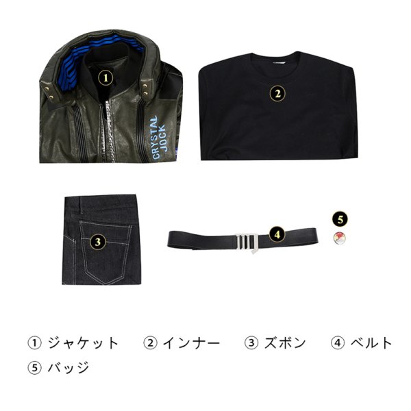 画像12: サイバーパンク2077 cyberpunk 2077 男主人公 コスチューム コスプレ衣装 (12)