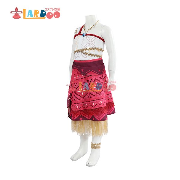 画像4: モアナと伝説の海2 Moana2 モアナ 子供用 コスプレ衣装 コスチューム (4)