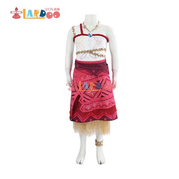 画像5: モアナと伝説の海2 Moana2 モアナ 子供用 コスプレ衣装 コスチューム (5)