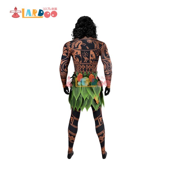 画像2: モアナと伝説の海2 Moana2 マウイ-Maui コスプレ衣装 コスチューム (2)