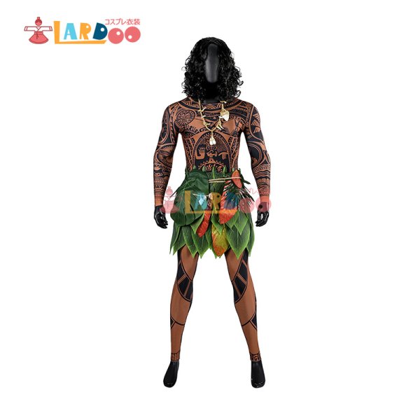 画像3: モアナと伝説の海2 Moana2 マウイ-Maui コスプレ衣装 コスチューム (3)