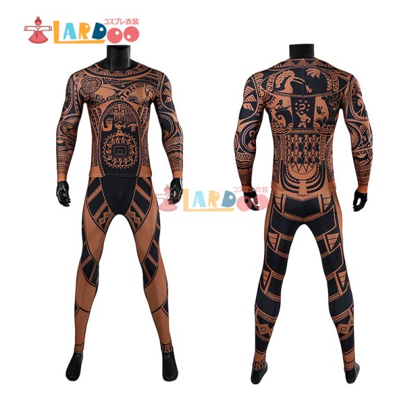 画像6: モアナと伝説の海2 Moana2 マウイ-Maui コスプレ衣装 コスチューム (6)