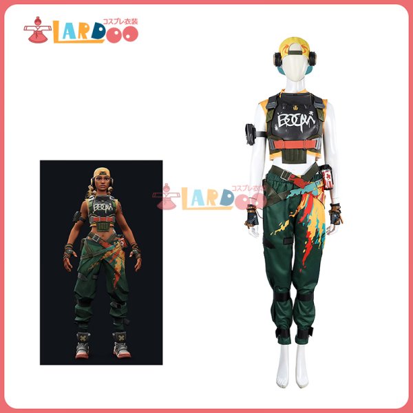 画像1: ヴァロラント VALORANT レイズ-Raze コスプレ衣装 コスチューム (1)