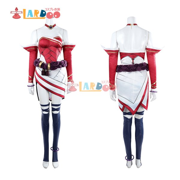 画像4: 2XKO ツーエックスケーオー Ahri アーリ コスチューム コスプレ衣装/靴 (4)