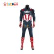 画像3: キャプテン・アメリカ：ブレイブ・ニュー・ワールド Captain America サム・ウィルソン/キャプテン・アメリカ（3代目） コスチューム コスプレ衣装/靴 (3)
