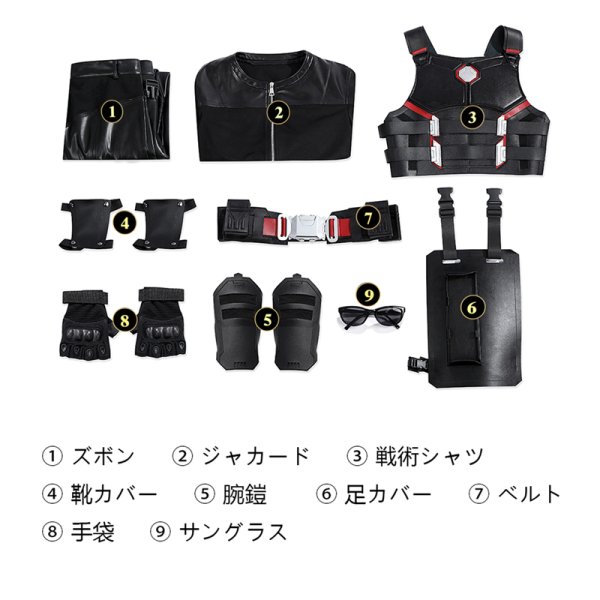 画像6: デッドプール&ウルヴァリン Deadpool & Wolverine ブレイド-Blade  コスチューム オーダーメイド可能  コスプレ衣装/靴 (6)