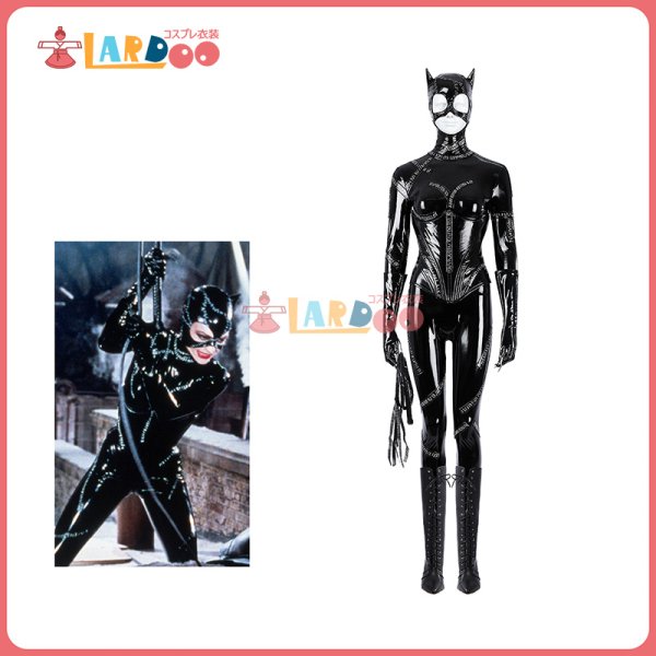 画像1: バットマン リターンズ　キャットウーマン/セリーナ・カイル catwomen コスチューム コスプレ衣装/ブーツ (1)