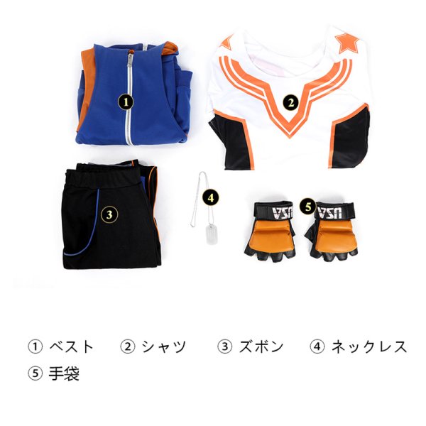 画像6: ストリートファイター6 StreetFighterVI  ルーク Luke コスプレ衣装 コスチューム (6)