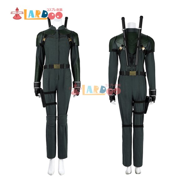 画像4: サンダーボルツ* Thunderbolts 映画2025 エレーナ・ベロワ / ブラック・ウィドウ（2代目）棒道具なし コスチューム コスプレ衣装/靴 (4)