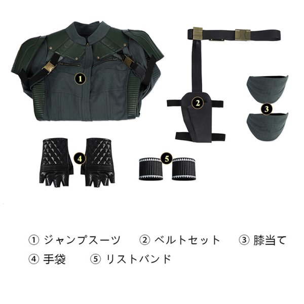 画像9: サンダーボルツ* Thunderbolts 映画2025 エレーナ・ベロワ / ブラック・ウィドウ（2代目）棒道具なし コスチューム コスプレ衣装/靴 (9)