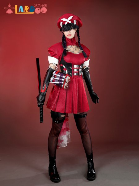 画像2: マーベル・ライバルズ ファイター Sai サイロック ブラッドカリウド スキン 霊能忍者 サイ Marvel Rivals コスチューム コスプレ衣装 (2)