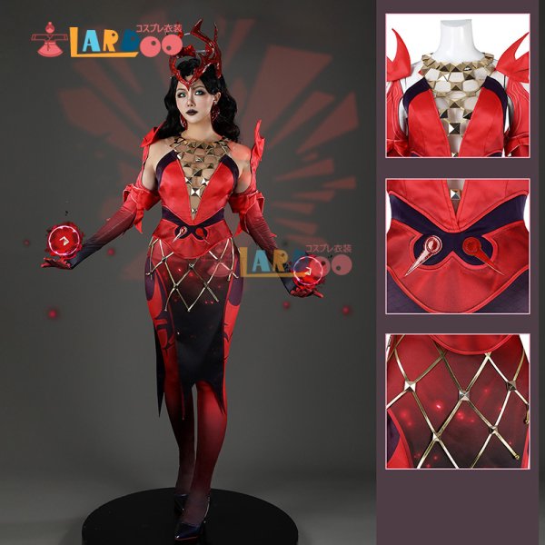 画像1: マーベル・ライバルズ  Marvel Rivals  スカーレット・ウィッチ エンポリアム メイトロン  Emporium Matron コスチューム コスプレ衣装 (1)