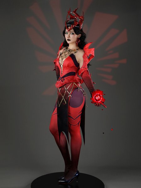 画像4: マーベル・ライバルズ  Marvel Rivals  スカーレット・ウィッチ エンポリアム メイトロン  Emporium Matron コスチューム コスプレ衣装 (4)