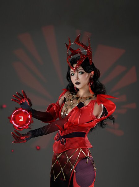 画像5: マーベル・ライバルズ  Marvel Rivals  スカーレット・ウィッチ エンポリアム メイトロン  Emporium Matron コスチューム コスプレ衣装 (5)