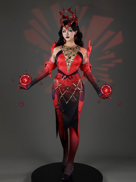 画像6: マーベル・ライバルズ  Marvel Rivals  スカーレット・ウィッチ エンポリアム メイトロン  Emporium Matron コスチューム コスプレ衣装 (6)