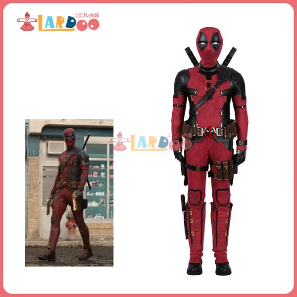 画像1: デッドプール&ウルヴァリン Deadpool3 Deadpool & Wolverine キッズ デッドプール 子供サイズ コスチューム オーダーメイド可能 スプレ衣装/靴 (1)