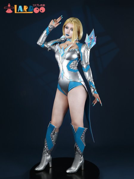 画像2: マーベル・ライバルズ  Marvel Rivals  エマ・フロスト：ホワイト・クイーン  White Queen EMMA FROST コスチューム コスプレ衣装/靴 (2)