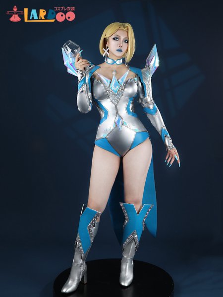 画像4: マーベル・ライバルズ  Marvel Rivals  エマ・フロスト：ホワイト・クイーン  White Queen EMMA FROST コスチューム コスプレ衣装/靴 (4)