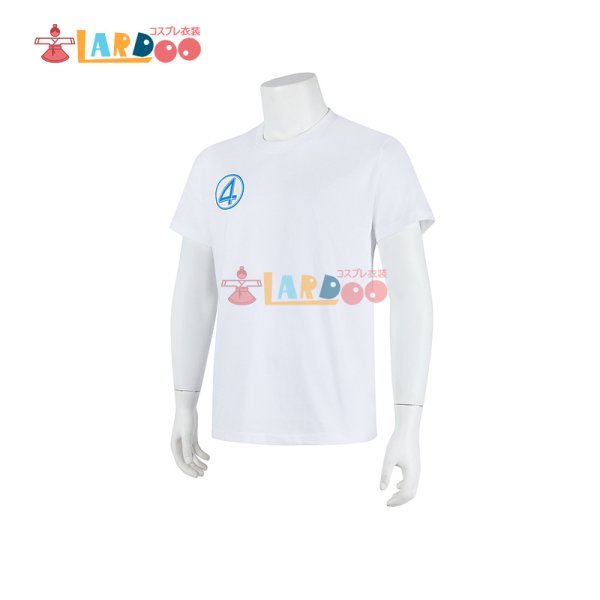 画像3:  ファンタスティック4：ファースト・ステップ イ  Tシャツ  半袖  コスチューム コスプレ衣装 (3)