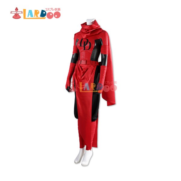 画像5: エレクトラ・ナチオス Elektra Natchios Daredevil エレクトラ  ヘルメット付き  コスチューム コスプレ衣装 (5)