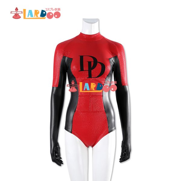 画像9: エレクトラ・ナチオス Elektra Natchios Daredevil エレクトラ  ヘルメット付き  コスチューム コスプレ衣装 (9)