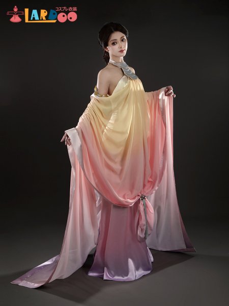 画像3: スター・ウォーズ エピソード2/クローンの攻撃 パドメ アミダラ/Padmé Amidala  Star Wars: Episode II  Attack of the Clones コスチューム Lake Dress  コスプレ衣装 (3)
