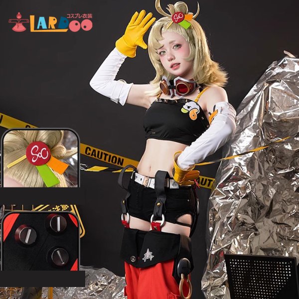 画像2: ゼンレスゾーンゼロ ゼンゼロZZZ パイパー ウィール Piper Wheel コスチューム コスプレ衣装/ウィッグ (2)