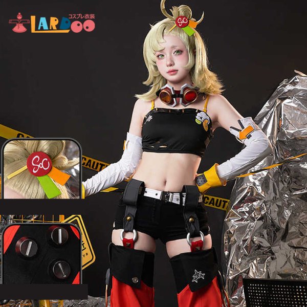 画像3: ゼンレスゾーンゼロ ゼンゼロZZZ パイパー ウィール Piper Wheel コスチューム コスプレ衣装/ウィッグ (3)