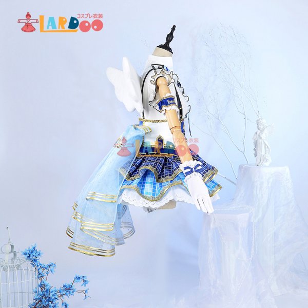 画像4: ラブライブ Lovelive 園田 海未-そのだ うみ ブルーアモール コスチューム コスプレ衣装 (4)