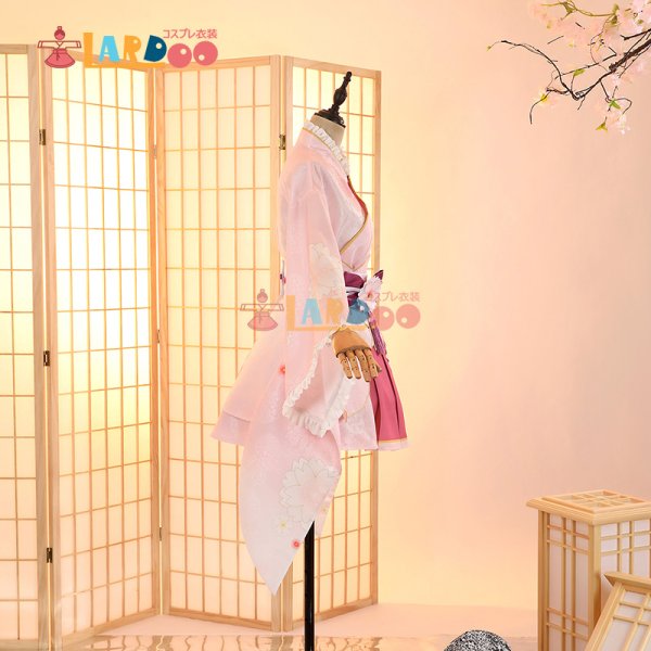 画像7: ラブライブ！サンシャイン!! LoveLive! Sunshine!! 黒澤ルビィ 桜和装 コスチューム コスプレ衣装 (7)