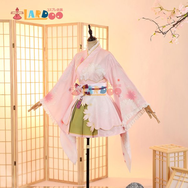 画像3: ラブライブ！サンシャイン!! LoveLive! Sunshine!!  国木田花丸  桜和装 コスプレ衣装 コスチューム (3)