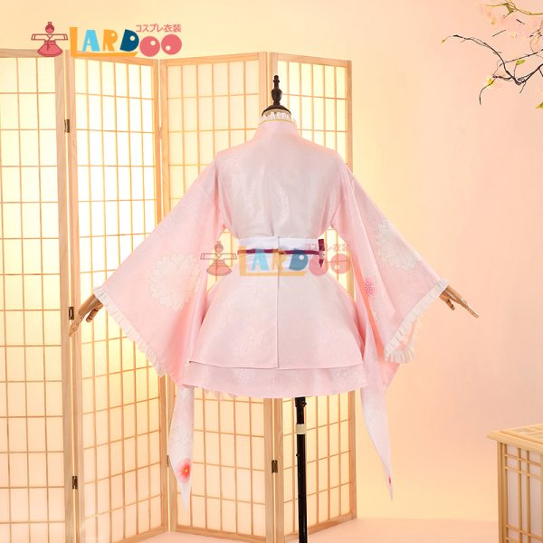 画像5: ラブライブ！サンシャイン!! LoveLive! Sunshine!!  国木田花丸  桜和装 コスプレ衣装 コスチューム (5)