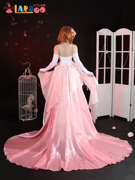 画像5: ソードアート・オンライン SAO アスナ ウエディングアスナ バラの花嫁 結城明日奈 コスチューム コスプレ衣装 (5)