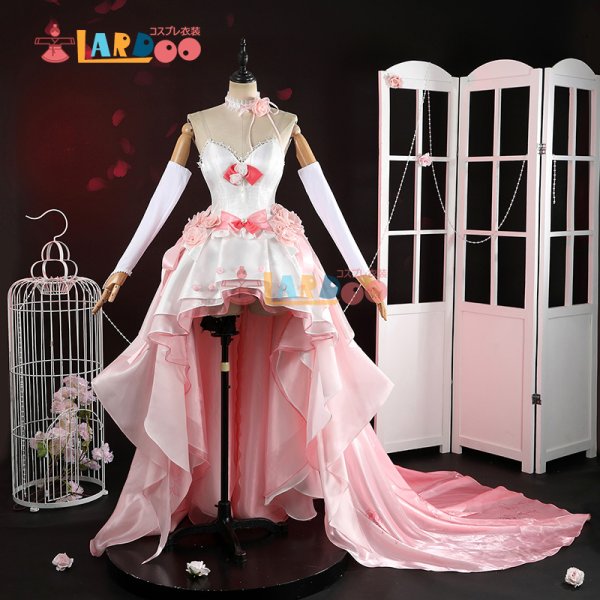 画像6: ソードアート・オンライン SAO アスナ ウエディングアスナ バラの花嫁 結城明日奈 コスチューム コスプレ衣装 (6)