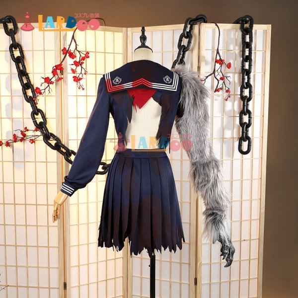 画像9: 『サイレントヒルf』SILENT HILL f    深水雛子 しみずひなこ 主人公 コスチューム 腕カバー仮面付き コスプレ衣装 (9)