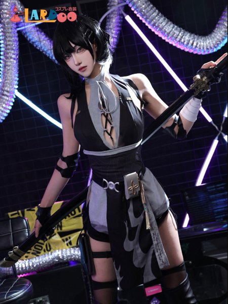 画像2: 鳴潮 メイチョウ Wuthering Waves 女主人公 漂泊者 コスチューム コスプレ衣装/ウィッグ/靴  (2)