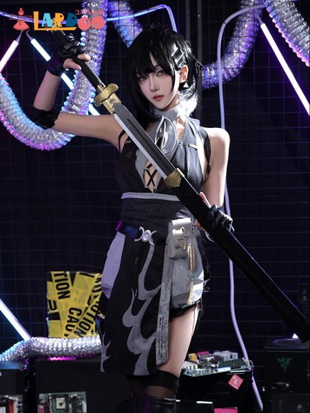 画像4: 鳴潮 メイチョウ Wuthering Waves 女主人公 漂泊者 コスチューム コスプレ衣装/ウィッグ/靴  (4)