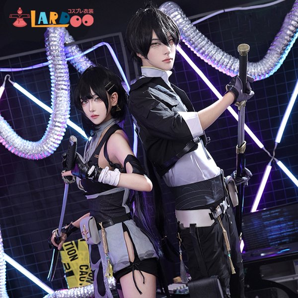 画像2: 鳴潮 メイチョウ Wuthering Waves 男主人公 漂泊者 コスチューム コスプレ衣装/ウィッグ/靴  (2)