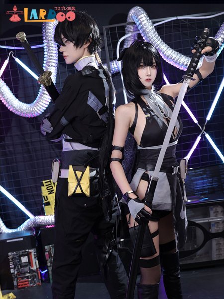 画像3: 鳴潮 メイチョウ Wuthering Waves 男主人公 漂泊者 コスチューム コスプレ衣装/ウィッグ/靴  (3)