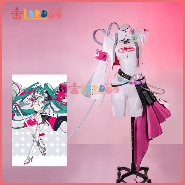 画像1: VOCALOID 初音ミク レーシングミク2025 コスプレ衣装 コスチューム (1)