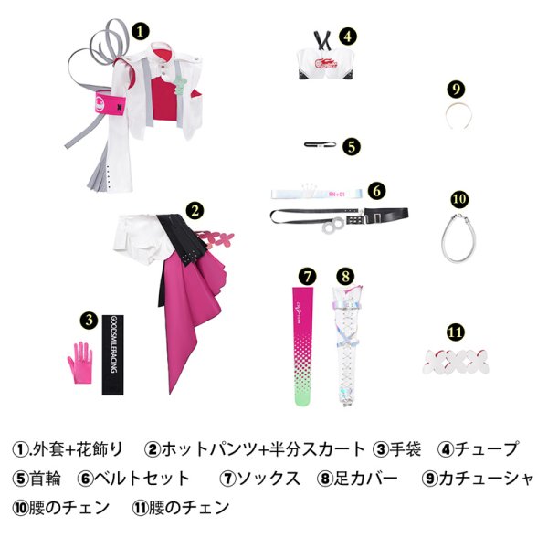画像7: VOCALOID 初音ミク レーシングミク2025 コスプレ衣装 コスチューム (7)