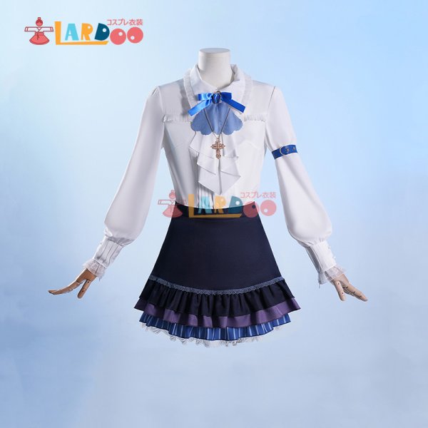 画像6: バーチャル VTuber Blanche Fleur  東雪蓮  あずま せれん ハロウィン新衣装 コスプレ衣装 コスチューム (6)