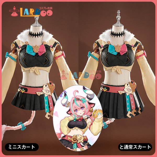 画像13: 原神 Genshin ナタ ヴァレサ  Varesa  スカート*2  コスチューム コスプレ衣装/ウィッグ/靴 (13)