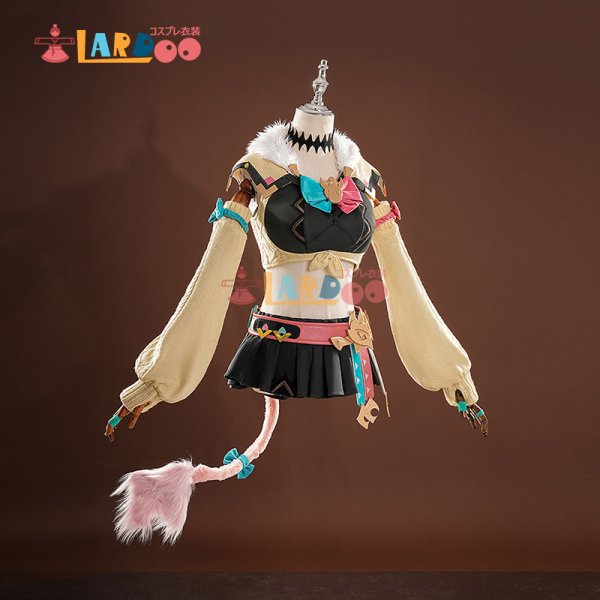 画像9: 原神 Genshin ナタ ヴァレサ  Varesa  スカート*2  コスチューム コスプレ衣装/ウィッグ/靴 (9)