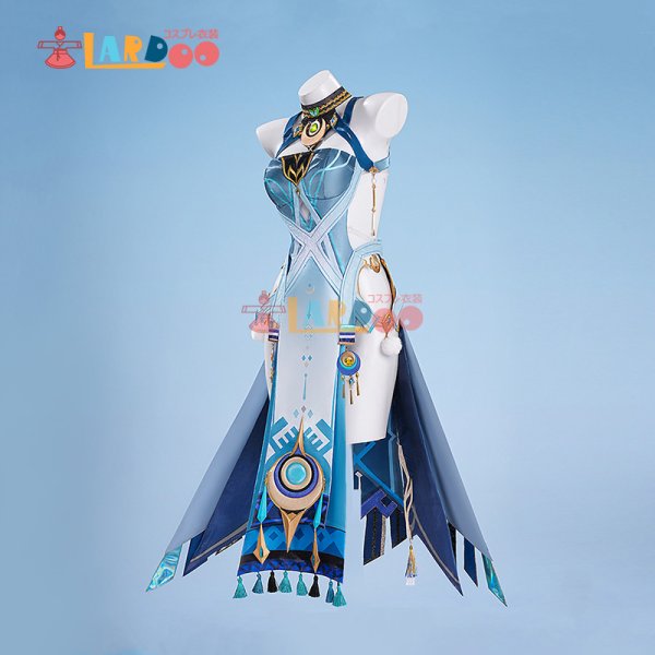 画像3: 原神 Genshin ナド・クライ ラウマ  Lauma  角付き コスチューム コスプレ衣装 (3)