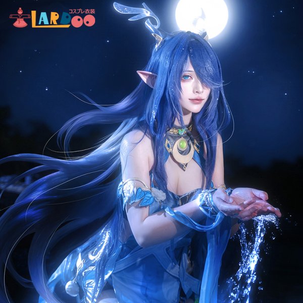 画像3: 原神 Genshin ナド・クライ ラウマ  Lauma  角付き コスチューム コスプレ衣装 (3)