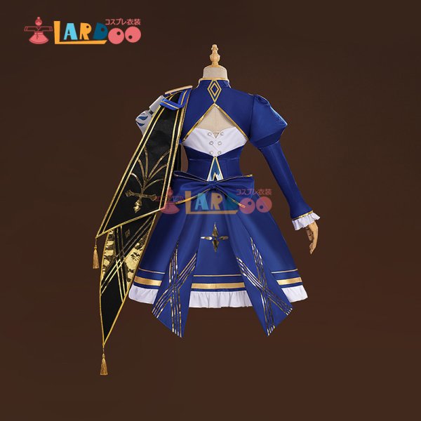 画像5: 【生産停止予定】崩壊:スターレイル×Fate_UBWコラボ  セイバー  Saber コスチューム コスプレ衣装/ウィッグ/靴 (5)