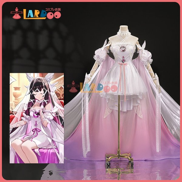 画像1: 原神 Genshin 原神☆FES 2026「少女」コロンビーナ Columbina コスチューム コスプレ衣装 (1)