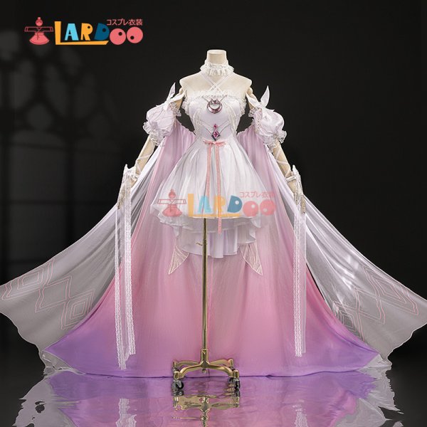 画像2: 原神 Genshin 原神☆FES 2026「少女」コロンビーナ Columbina コスチューム コスプレ衣装 (2)